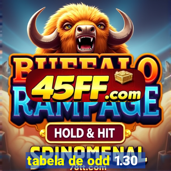 tabela de odd 1.30